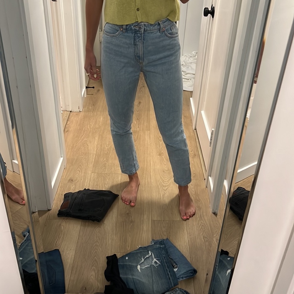 Monki cotton denim